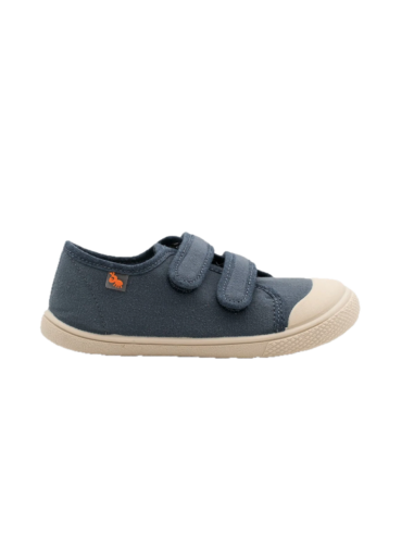 zapatillas respetuosas lona velcro vulladi 8195 barefoot niño