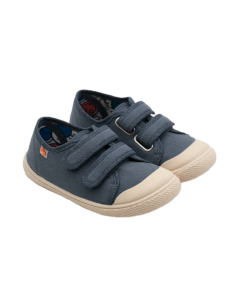 zapatillas respetuosas lona velcro vulladi 8195 barefoot niño 2