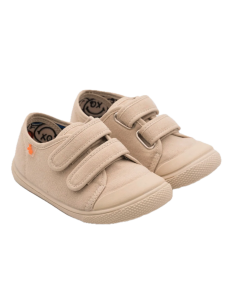 zapatillas respetuosas lona velcro vulladi 8195 barefoot niño