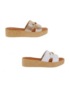 Zuecos Plataforma Hebilla...